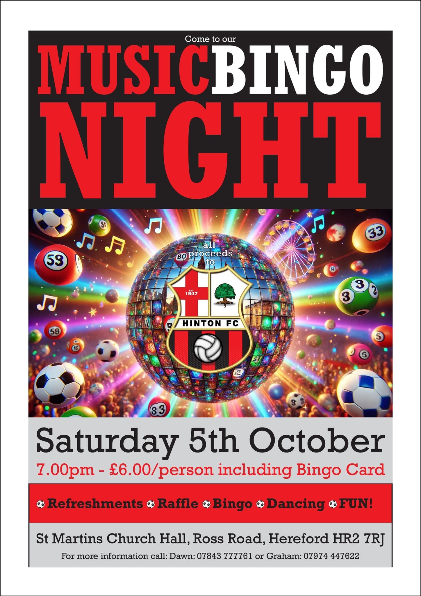 Music Bingo Night At St Martins Church Hall